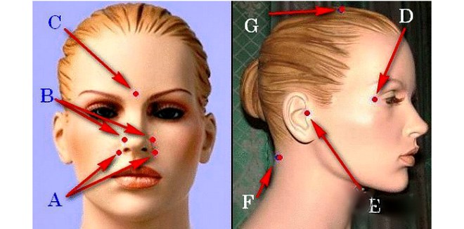 Точечный массаж от гайморита картинки